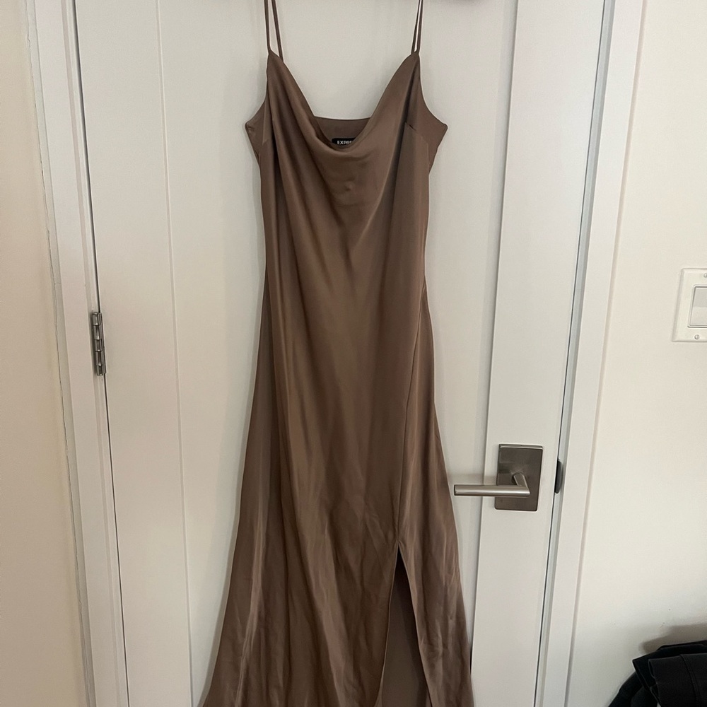 Express Taupe Maxi Dress